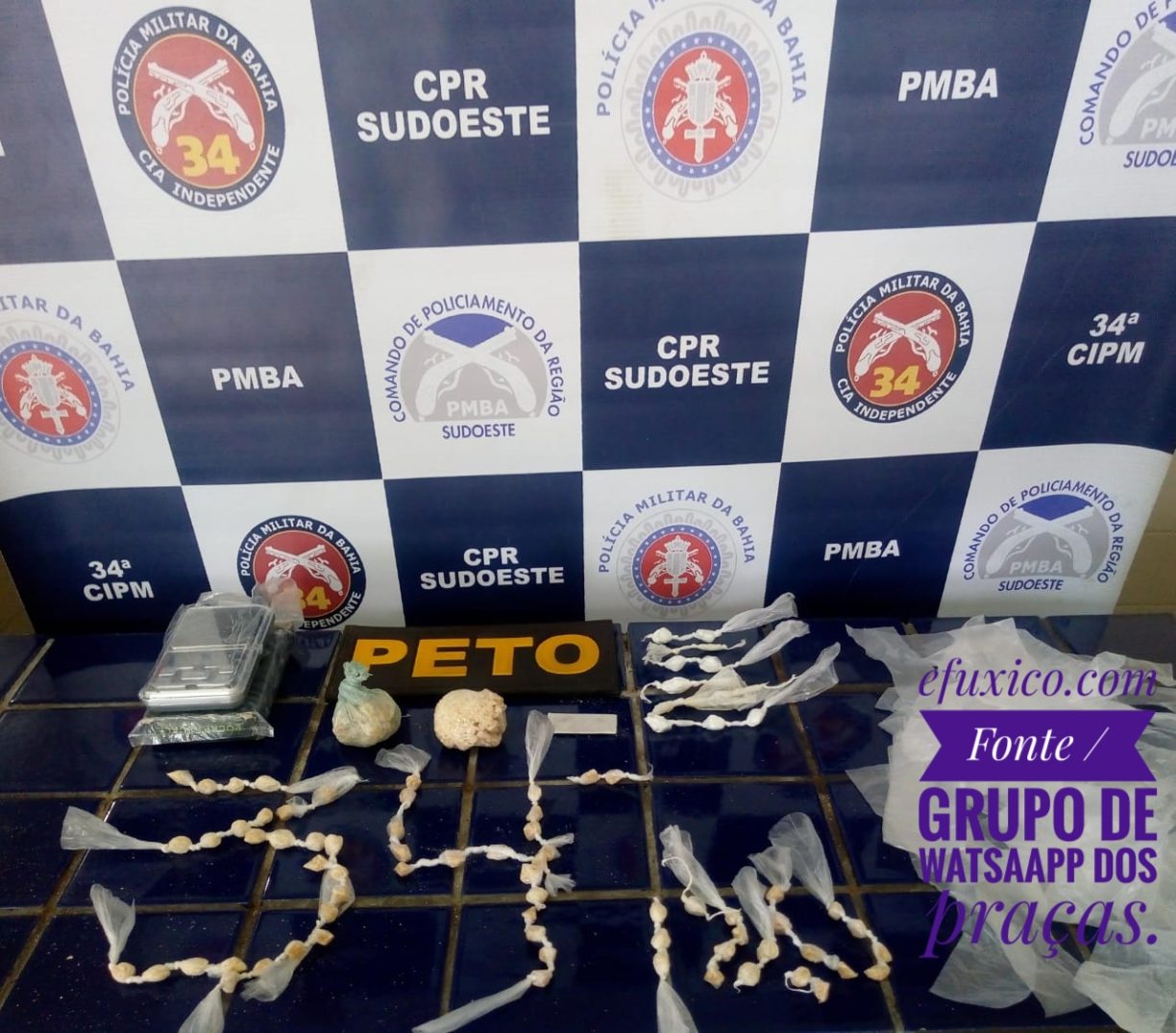 FIQUE EM CASA! PETO prende jovens traficantes com lojinha completa no bairro Mercado, idosos seguem sendo procurados.