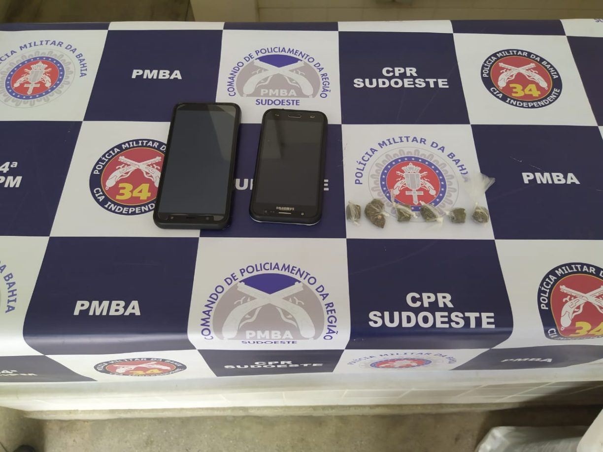 Fiquem em casa! Policia Militar prende dois Lazarentos com Drogas na Malhada Branca.