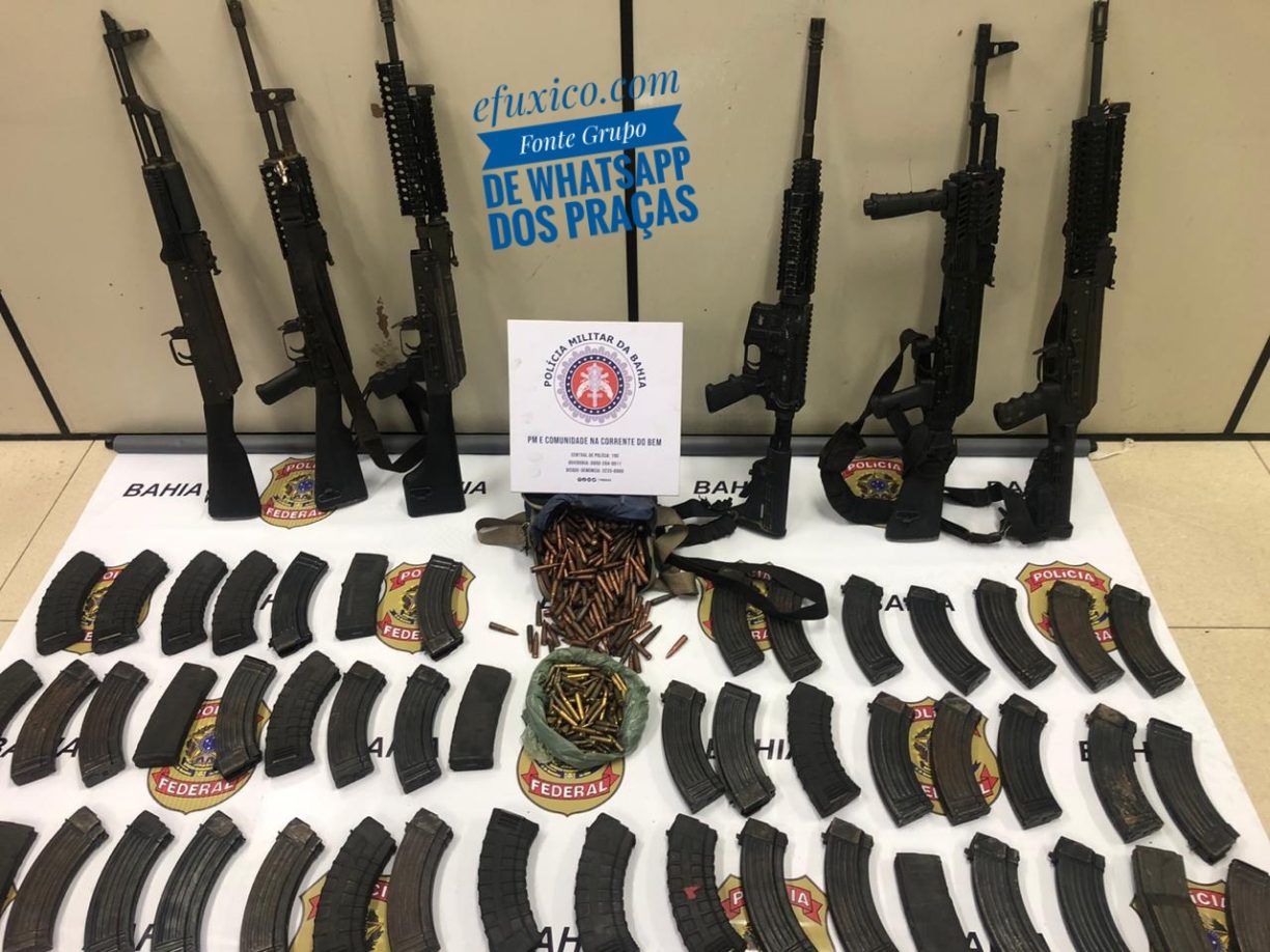 Polícia Militar da Bahia Broca e Apreende Armamento de Guerra.