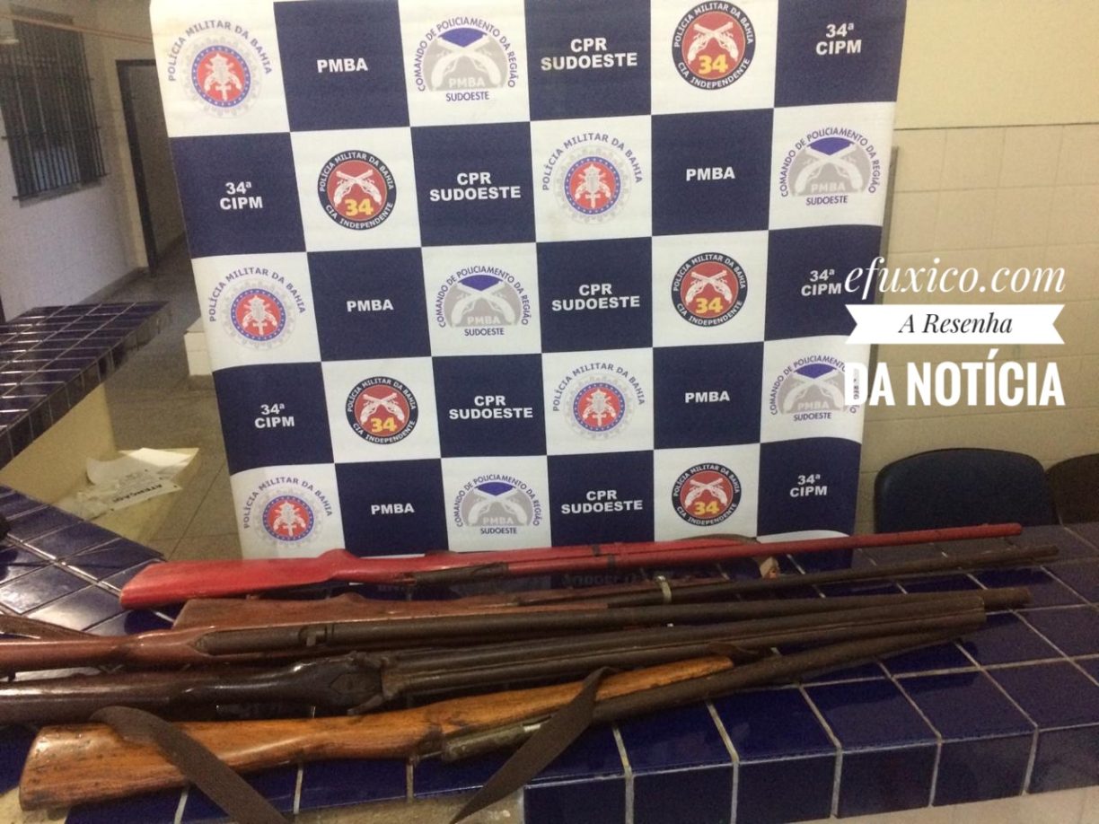 Brumado: Polícia Militar captura espancador de mulher e apreende 5 pau de fogo na Zona Rural.