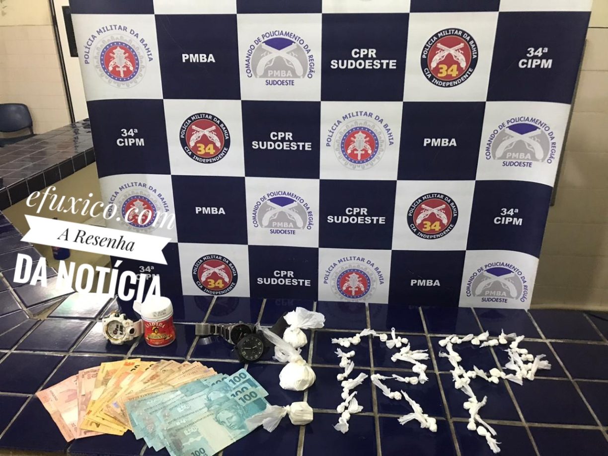 BRUMADO: POLÍCIA MILITAR PRENDE CRAMUNHÃO GERENTE DE BIQUEIRA NO MALOCÃO.