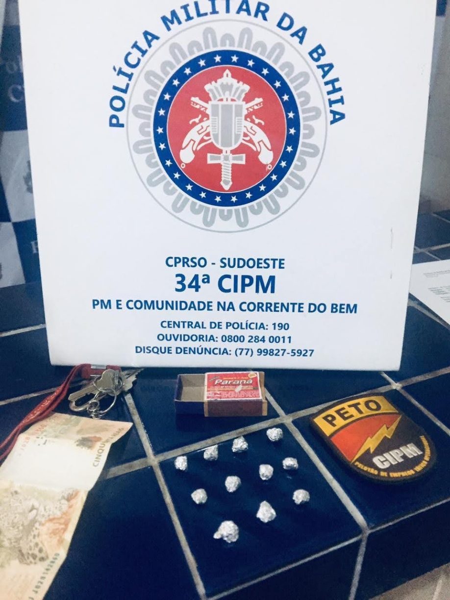 Brumado: “Polícia Militar prende vendedores de brita no Dr Juracy.”