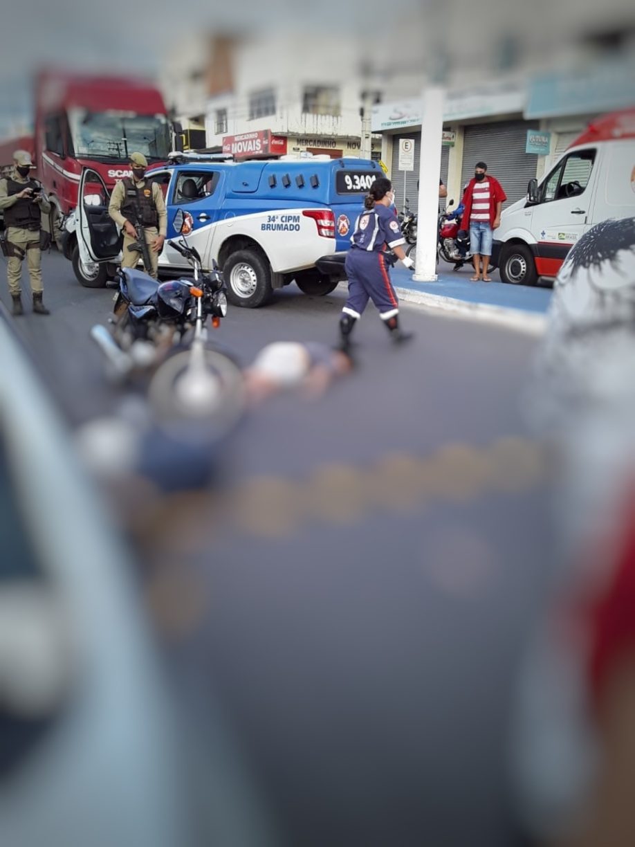 Brumado: Mãe do Amigo Cidemar sofre Grave acidente no Centro da cidade.