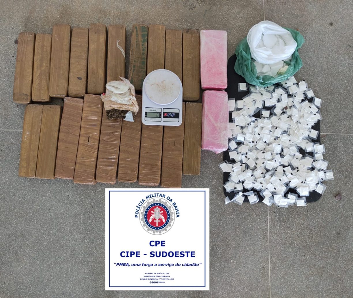 Barril Dobrado! CAESG faz grande apreensão de Drogas em Palmas de Monte Alto