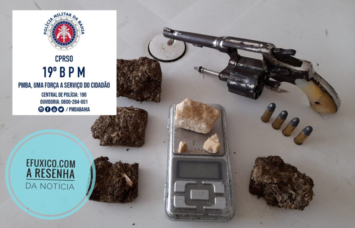 Na cola! Polícia Militar prende Cu de Galinha e retira mais uma arma das ruas de Jaguaquara.