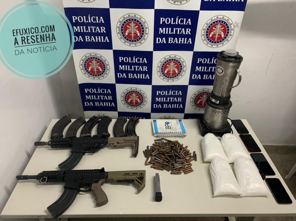 Muito boommm! Polícia Militar broca e apreende dois fuzis de guerra em Porto Seguro.