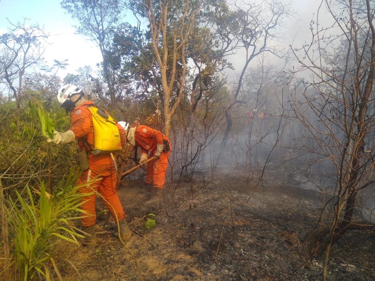 “A peleja foi grande” | Bombeiros Militares e Brigadistas controlam incêndio na Região de Lençóis
