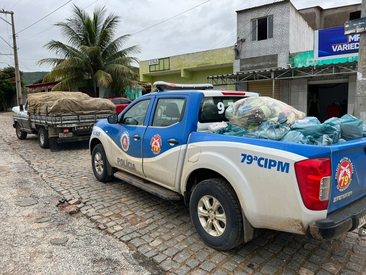 Não faça PIX! Força Solidária II da PMBA realiza entregas de donativos, Todas as unidades da PMBA na capital e no interior estão aptas para recepcionar todo tipo de doações
