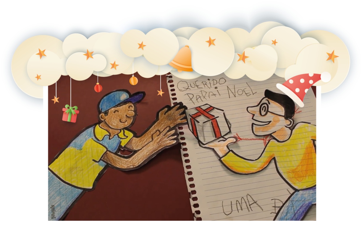 Pegue a visão padrinho! Faça uma criança feliz, adote uma carta na campanha dos Correios.