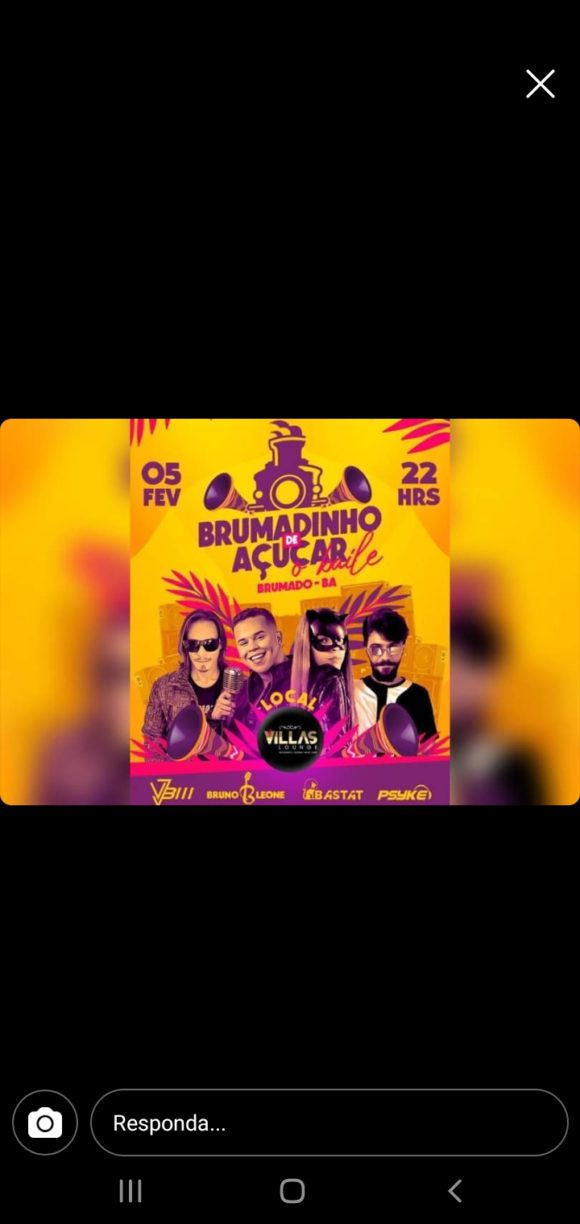 Todo Mundo Vai! “Brumadinho de Açúcar o baile”, festa promete reunir gente bonita e música de qualidade, ingressos limitados
