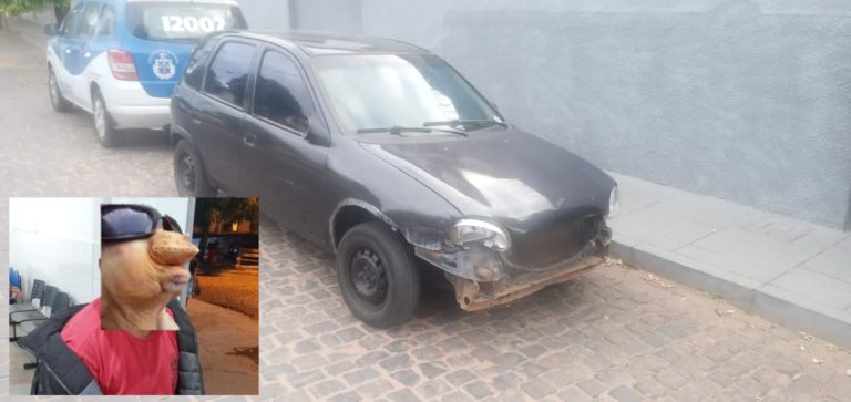 Em Brumado, Cu de Galinha bêbado é preso após bater em vários veículos na Festa do Olhos D’ água
