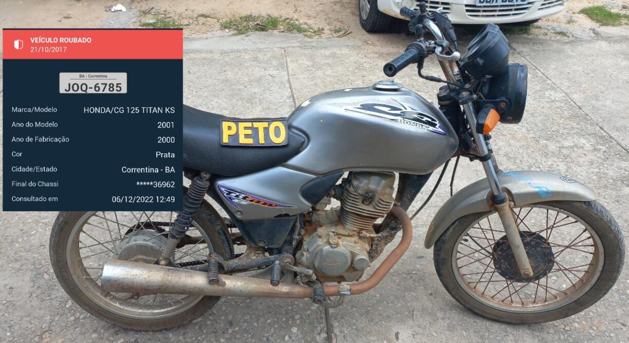 Brumado: PETO recupera no Apertado do Morro “cabrita” roubada a mais de cinco anos.