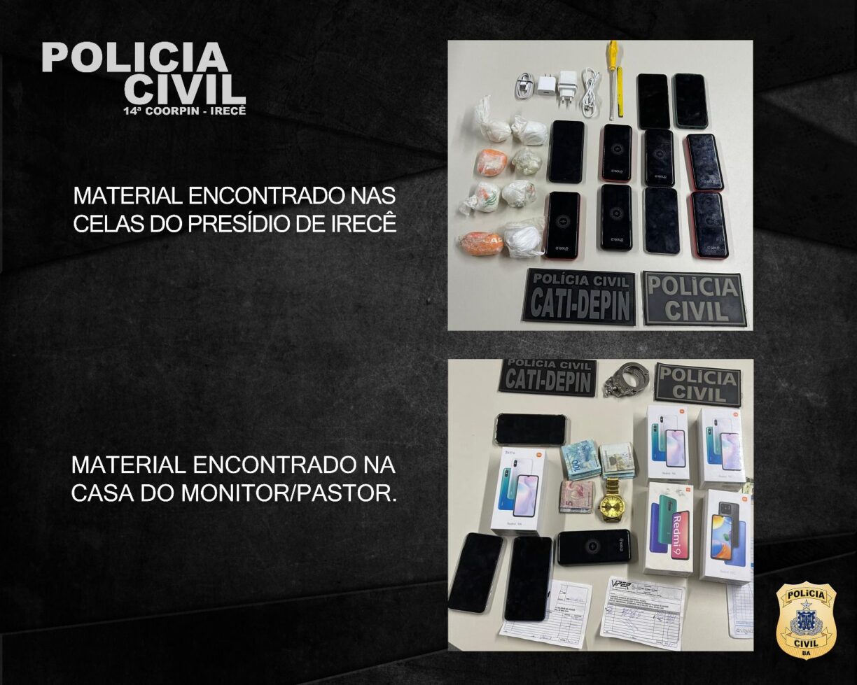 Polícia Civil e Seap deflagra Operação no Conjunto Penal de Irecê Prende Monitor do Presídio que também era pastor na cidade.