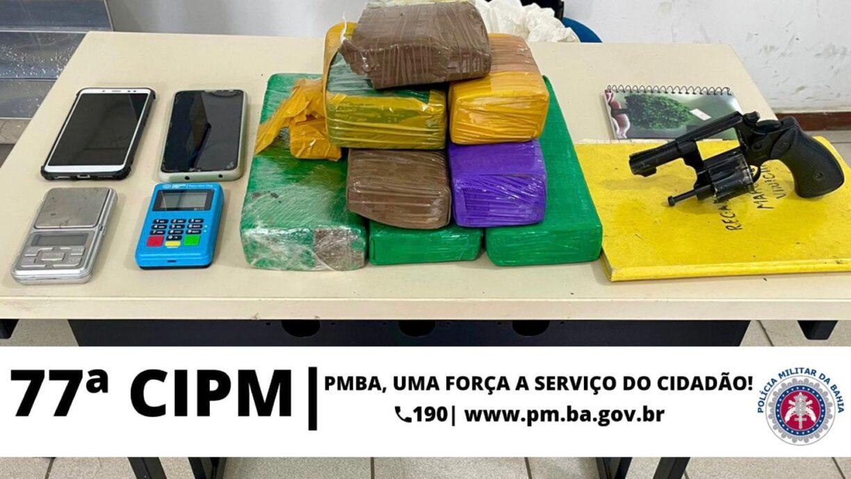 PETO Motos da 77ª CIPM broca e captura Cu de Galinha com carro cheio de flagrante em Conquista.