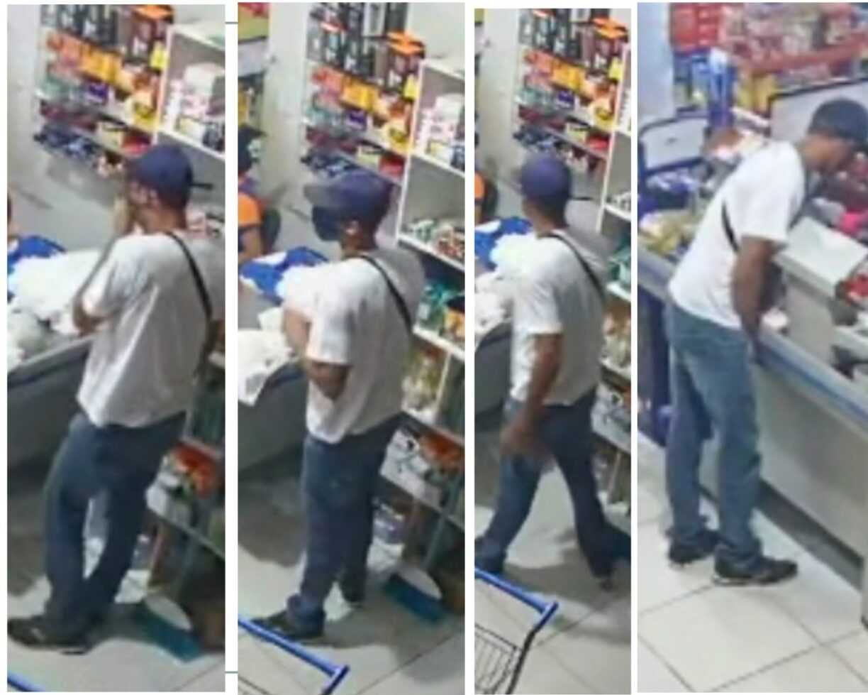 Denuncie! Polícia procura Lazarento que assaltou mercado no Novo Brumado. (Assista)