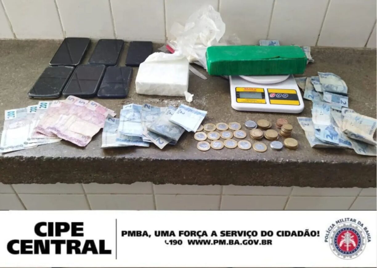 CIPE Central prende traficante com Drogas em Ibicoara.