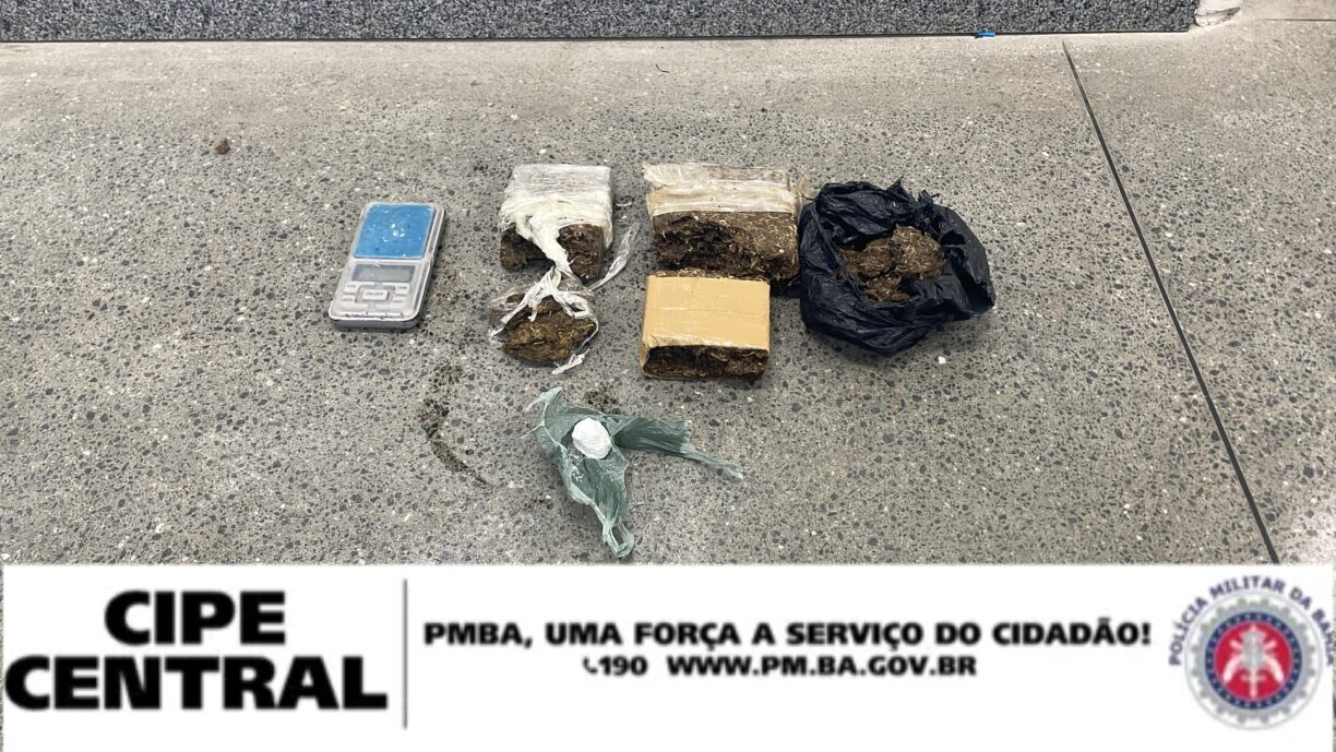 Jequié: CIPE CENTRAL captura Cu de Galinha traficando no Alto da Bela Vista.