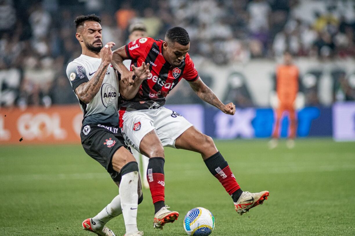 Assista os Gols: Vitória deixa escapar o empate no confronto direto com o Corinthians
