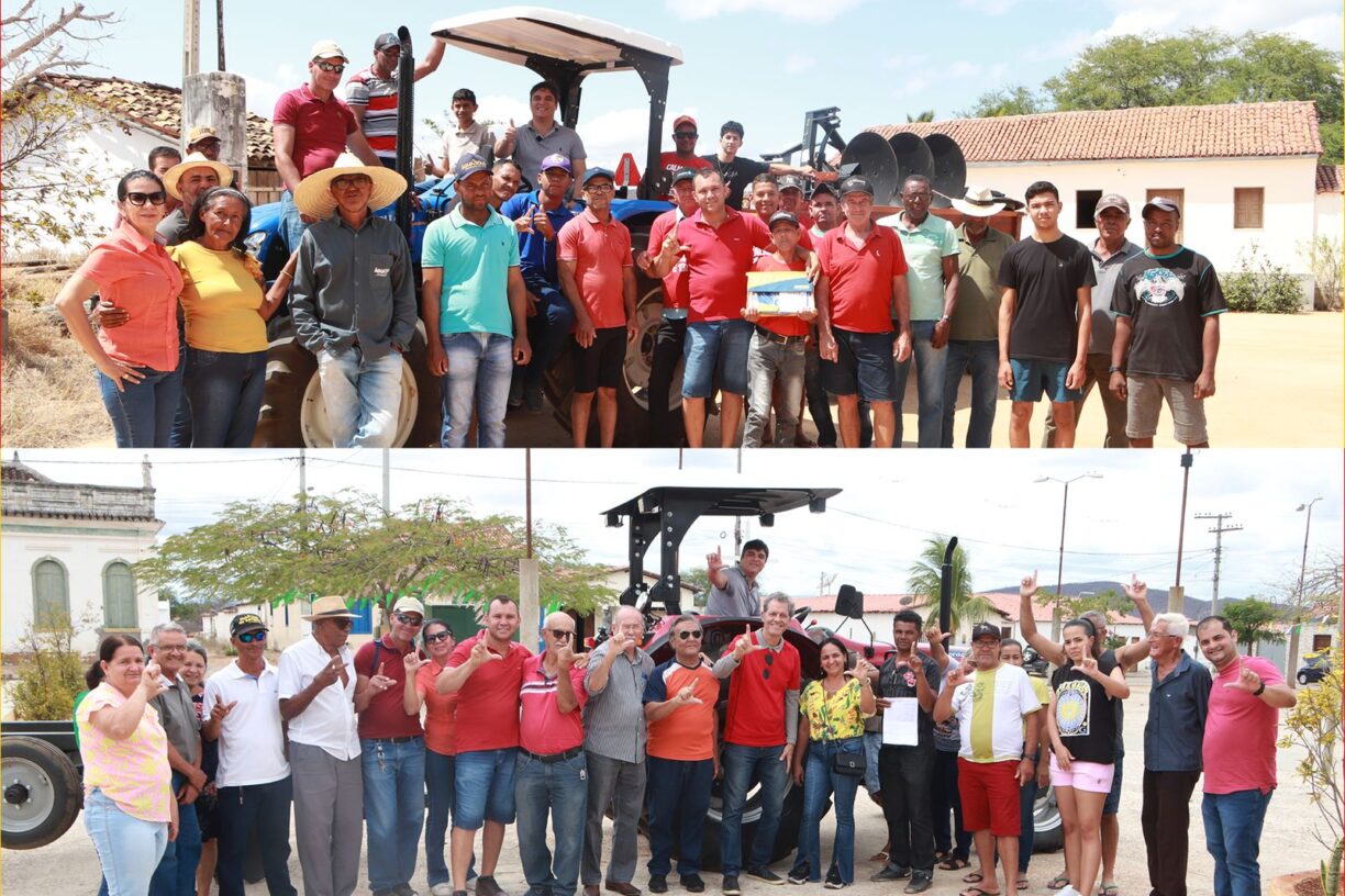 Gui pediu, o irmão atendeu! Em Brumado, Lagoa da Panela e Itaquaraí recebem tratores, viabilizados por Vitor Bonfim.