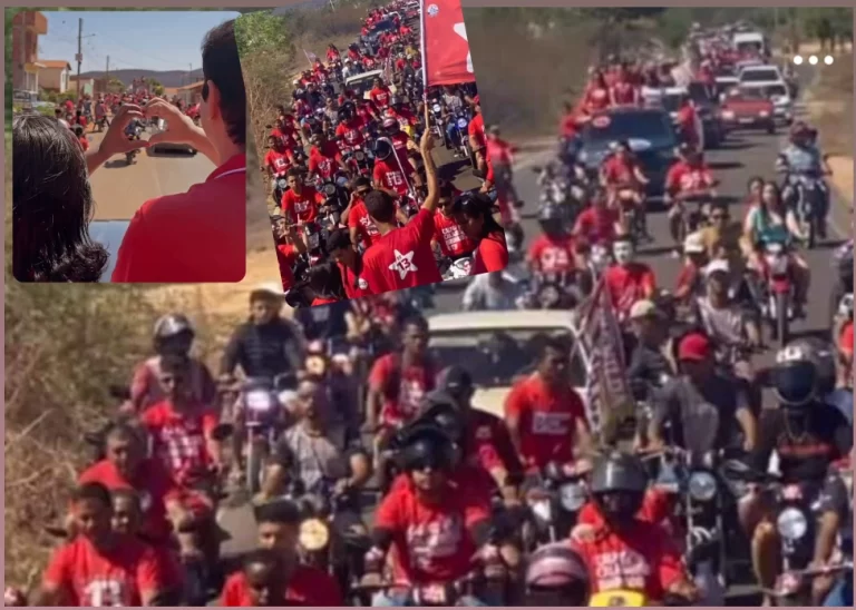 Assista: Guilherme e Neidinha comandam carreata histórica pela região de Ubiraçaba Zona Rural de Brumado.