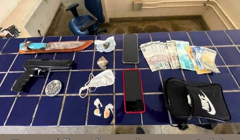 Força Total! Pombo Sujo é preso cheio de coisa errada na rodoviária de Brumado.