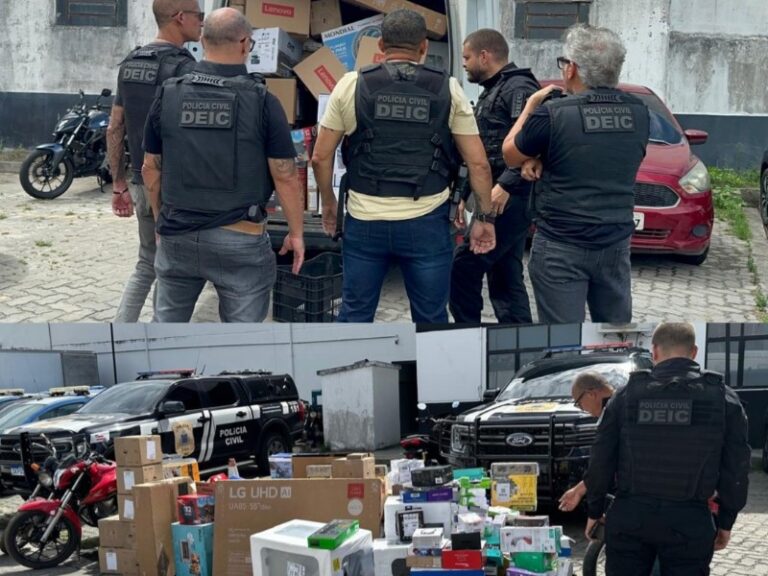 Polícia prende entregador e recupera mercadorias desviadas