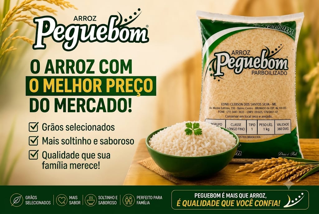 Economia e facilidade: Arroz Peguebom disponibiliza canais de televendas e WhatsApp
