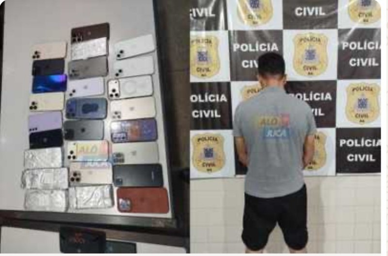 Homem da Capa Preta decreta prisão preventiva de homem preso com celulares, em Brumado